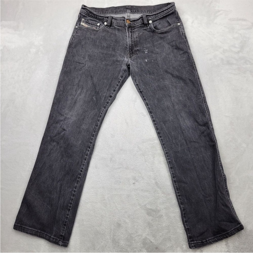 Diesel Men's Dark Gray Straight Jeans